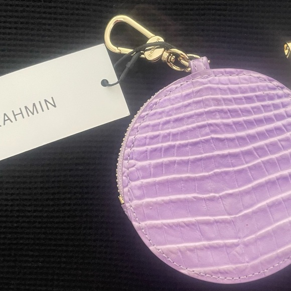 Brahmin Lilac Croc-Embossed Pouch - Picture 3 of 5